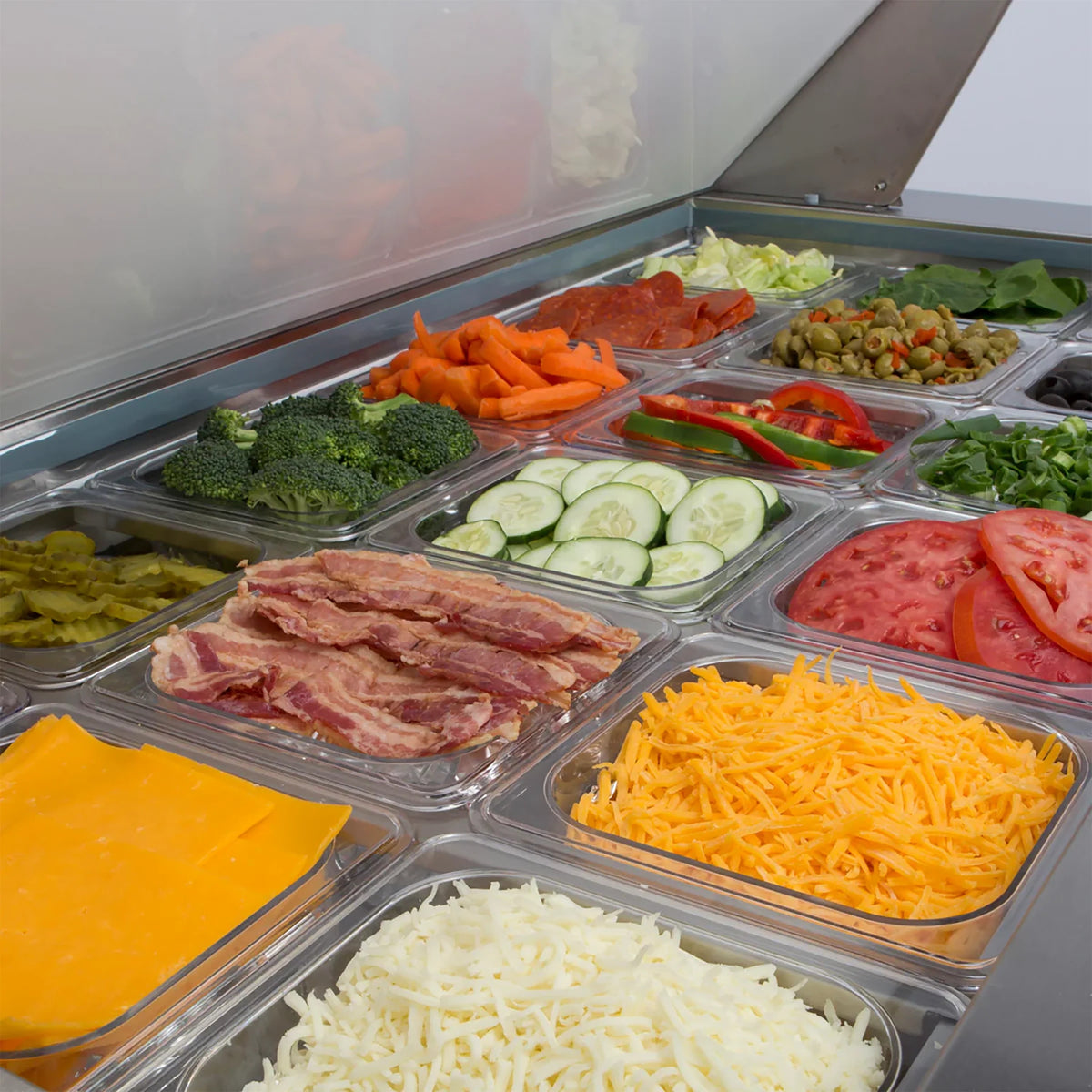 Maxx Cold MVR48MHC V-Series 2 Door Refrigerated Mega Top Prep Table