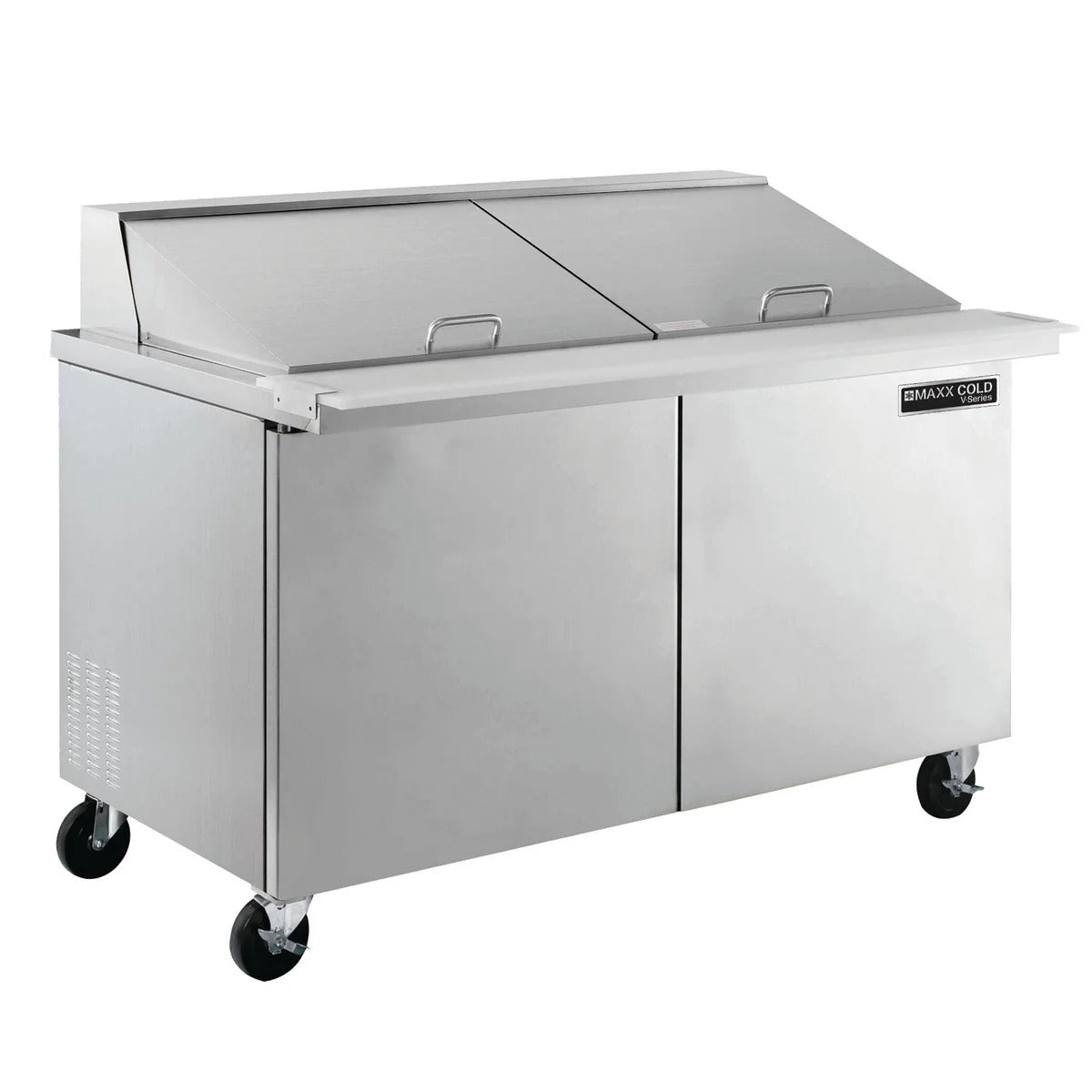 Maxx Cold MVR60MHC V-Series 2 Door Refrigerated Mega Top Prep Table