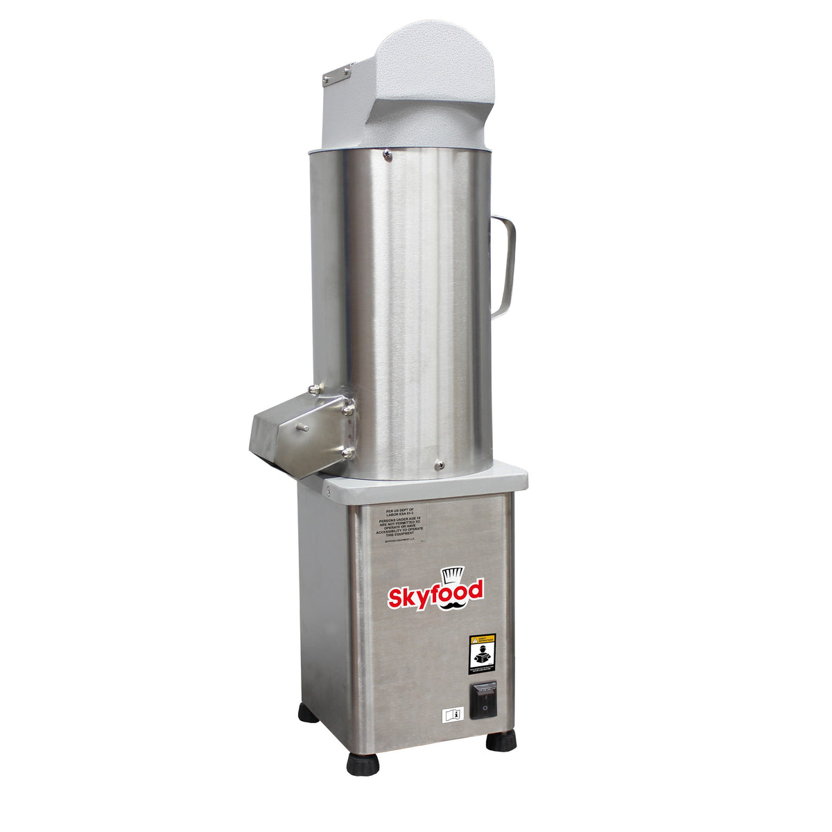 Skyfood MFP-SS 66 lb/hr Bread Grater, Electric, Stainless Steel, Top Feed Chute