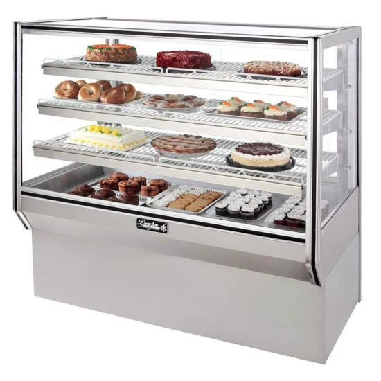 Leader NHBK36DRY 36" Dry / Unrefrigerated High Bakery Display Case, 2 Doors, 3 Shelves