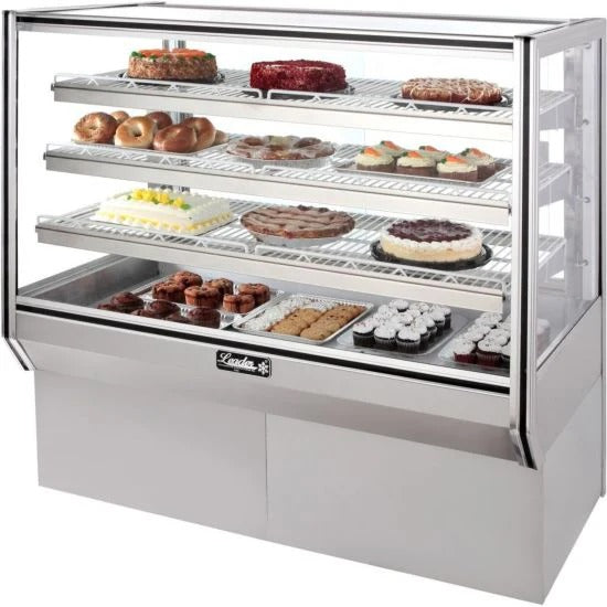 Leader NHBK48DRY 48" Dry / Unrefrigerated High Bakery Display Case, 2 Doors, 3 Shelves