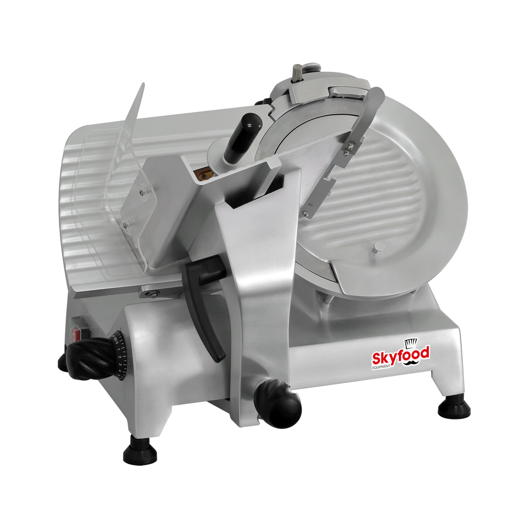 Skyfood 312ECF 12" Heavy Duty Slicer Manual Gravity Feed, Hard Chromed Blade, 1/2 HP