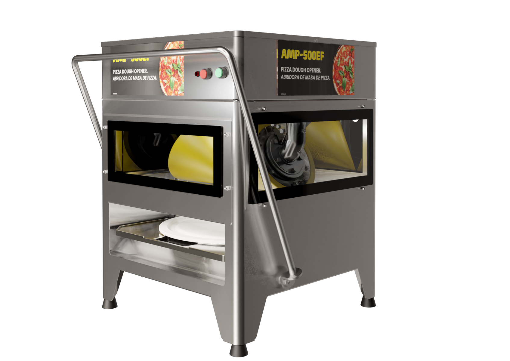 Skyfood AMP-500EF 20" Pizza Dough Spinner Countertop, 3 Disks, 180 Pies/Hour, 1/2 HP