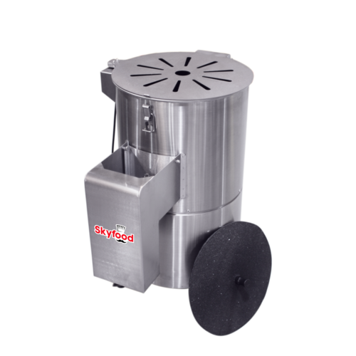 Skyfood EL-10 22 lb Capacity Potato Peeler, Stainless Steel, 350 lb/hr Production