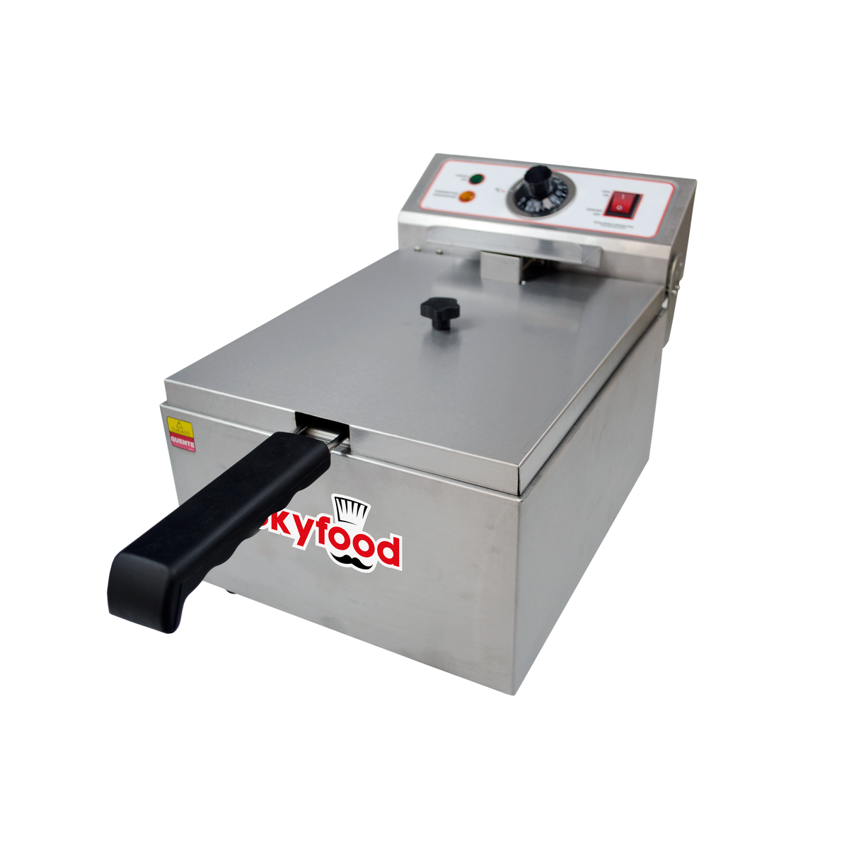Skyfood FE-10-N Electric Fryer Countertop, 10 lb Capacity, Full Pot, Stainless Steel, 392°F Max Temp