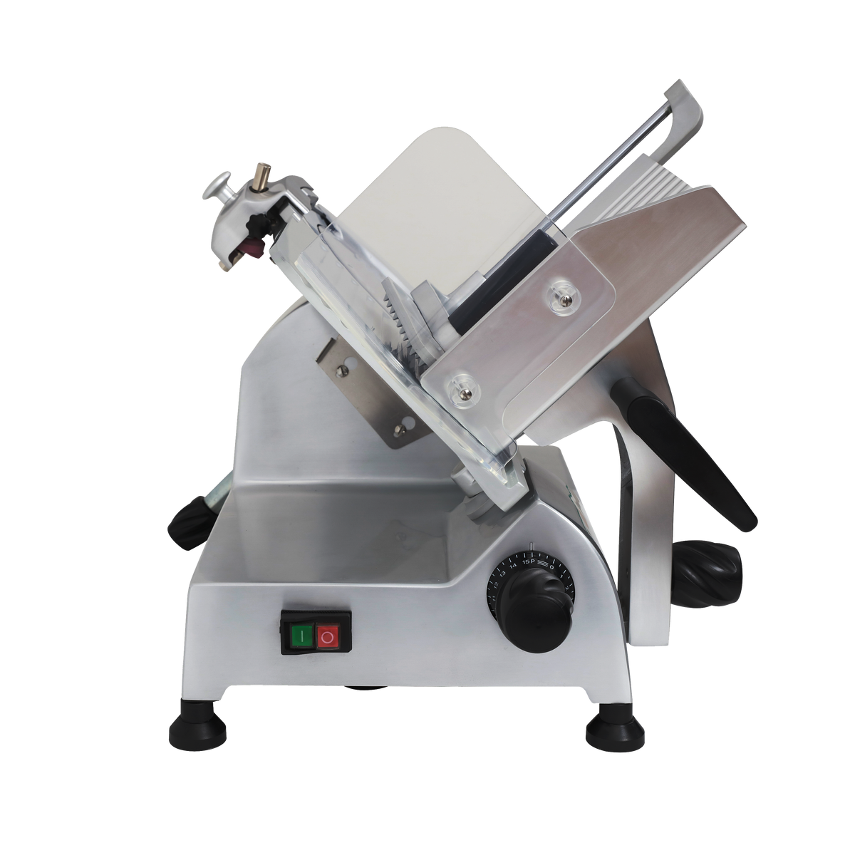 Skyfood GL300F 12" Meat Slicer, Compact Gravity Feed, Knife Sharpener, 1/3 HP Motor