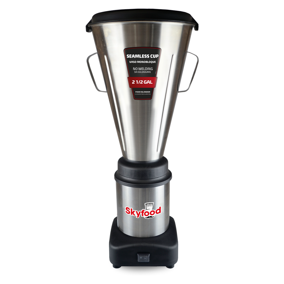 Skyfood LAR-10MBSE 2.5 Gallon Food Blender Tabletop, Seamless Stainless Steel Container, 3500 RPM, 1/2 HP