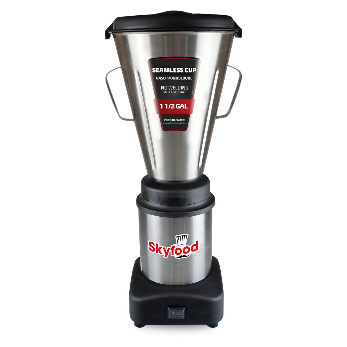 Skyfood LAR-6MBSE 1.5 Gallon Food Blender Tabletop, Seamless Stainless Steel Container, 3500 RPM, 1/2 HP