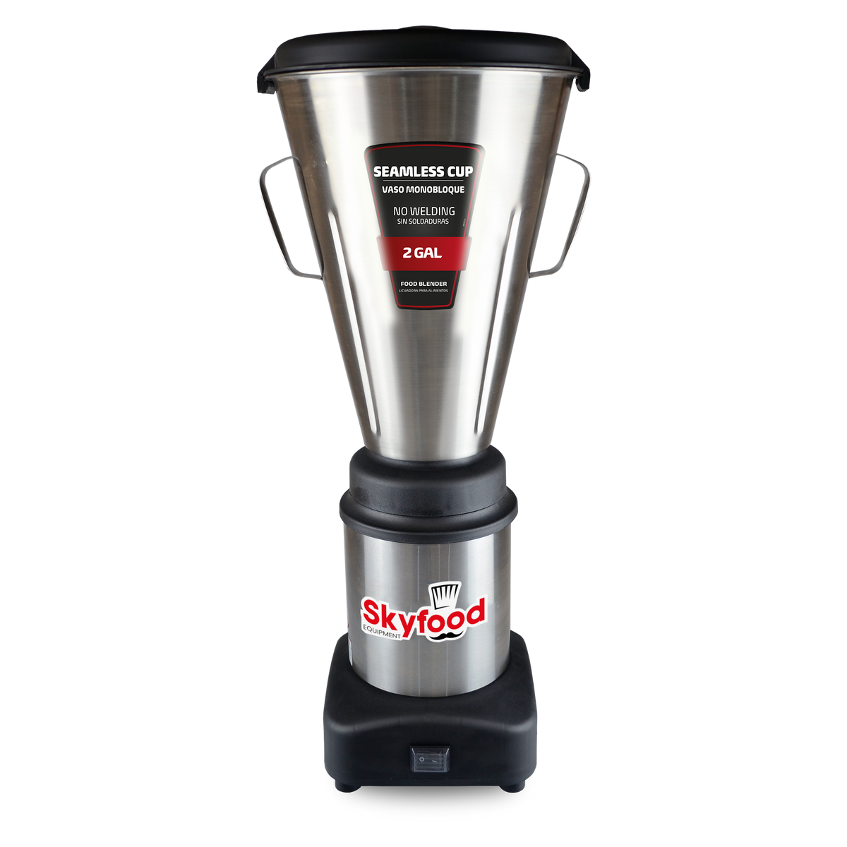 Skyfood LAR-8MBSE 2 Gallon Food Blender Tabletop, Seamless Stainless Steel Container, 3500 RPM, 1/2 HP