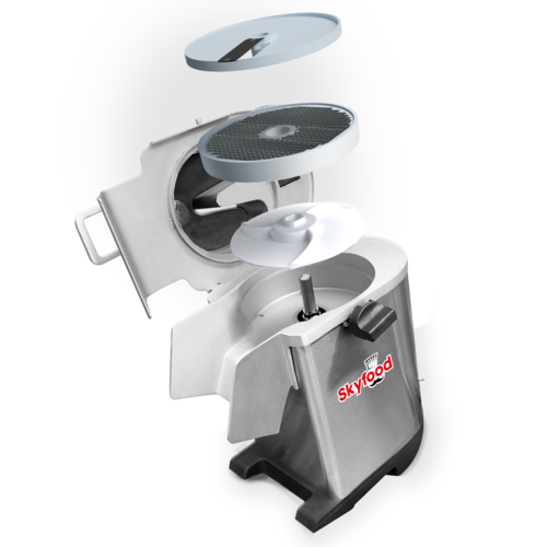 Skyfood PA7 PRO Food Processor Countertop, Continuous Feed, Stainless Steel, 552 lb/hr, 1/2 HP