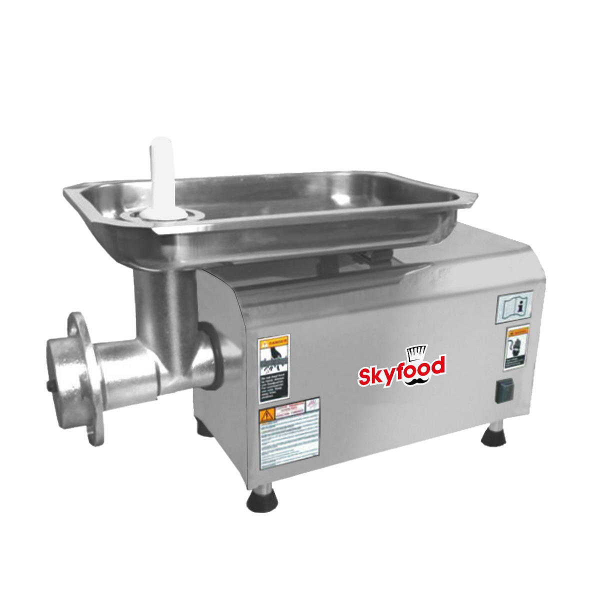 Skyfood PCI-21G 1-1/2 HP Meat Grinder Bench Style, 660 lb/hr, Cast Iron Head, Gear Driven