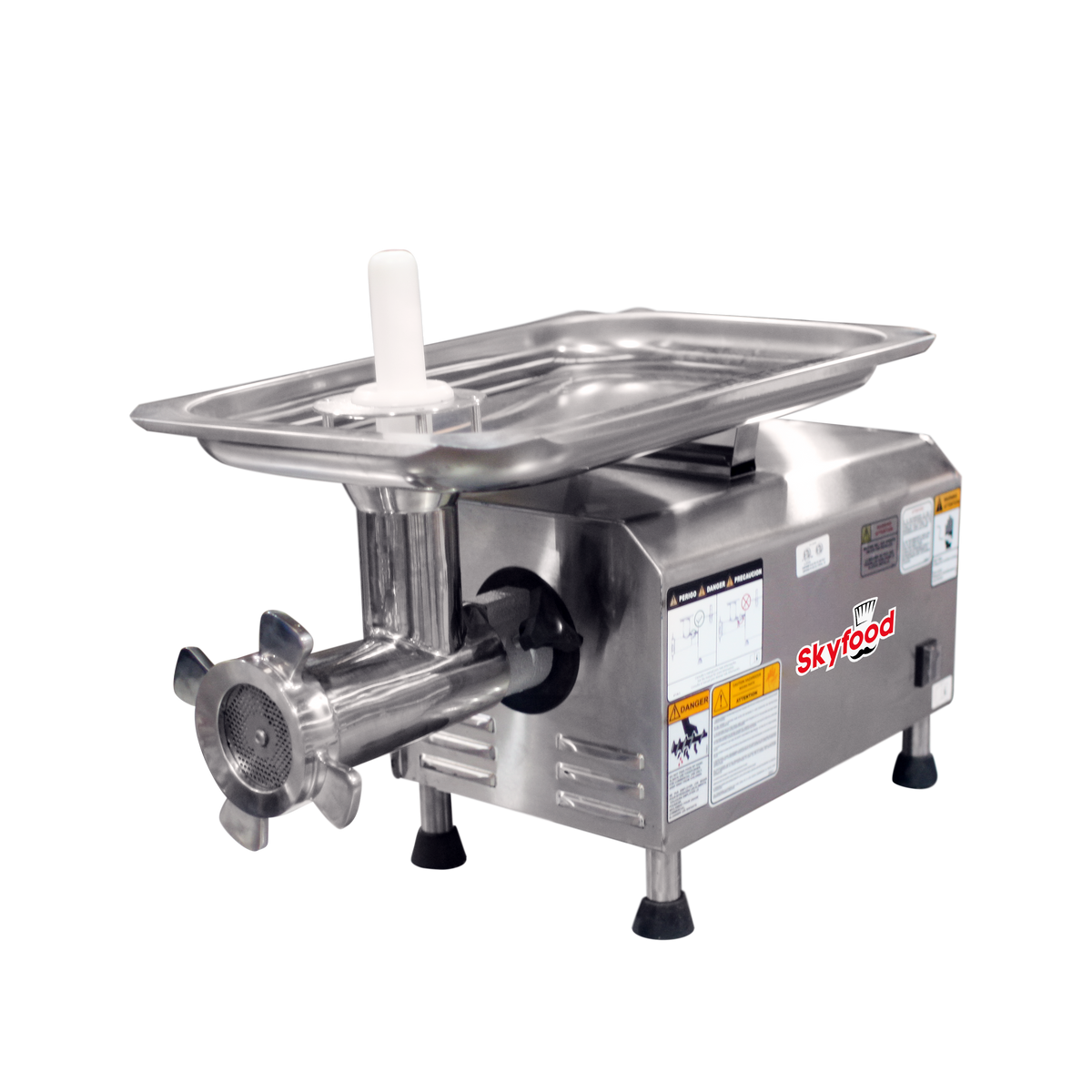 Skyfood PCI-21G SS 1-1/2 HP Meat Grinder Bench Style, 660 lb/hr, Stainless Steel, Gear Driven