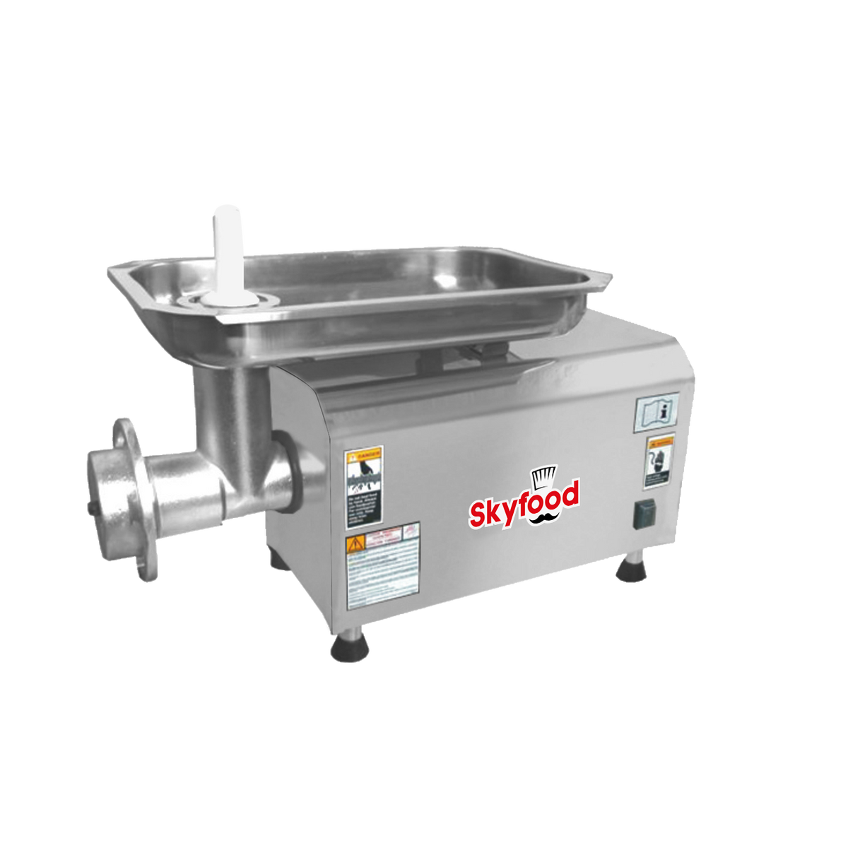 Skyfood PCI-22G 2 HP Meat Grinder Bench Style, 660 lb/hr, Cast Iron Head, Gear Driven