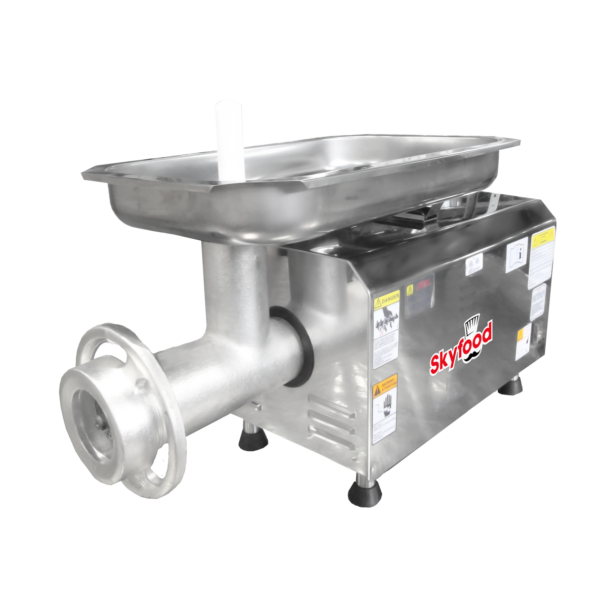 Skyfood PSE-32HD #32 Heavy Duty Meat Grinder Bench Style, 990 lb/hr, Stainless Steel Housing, 3 HP