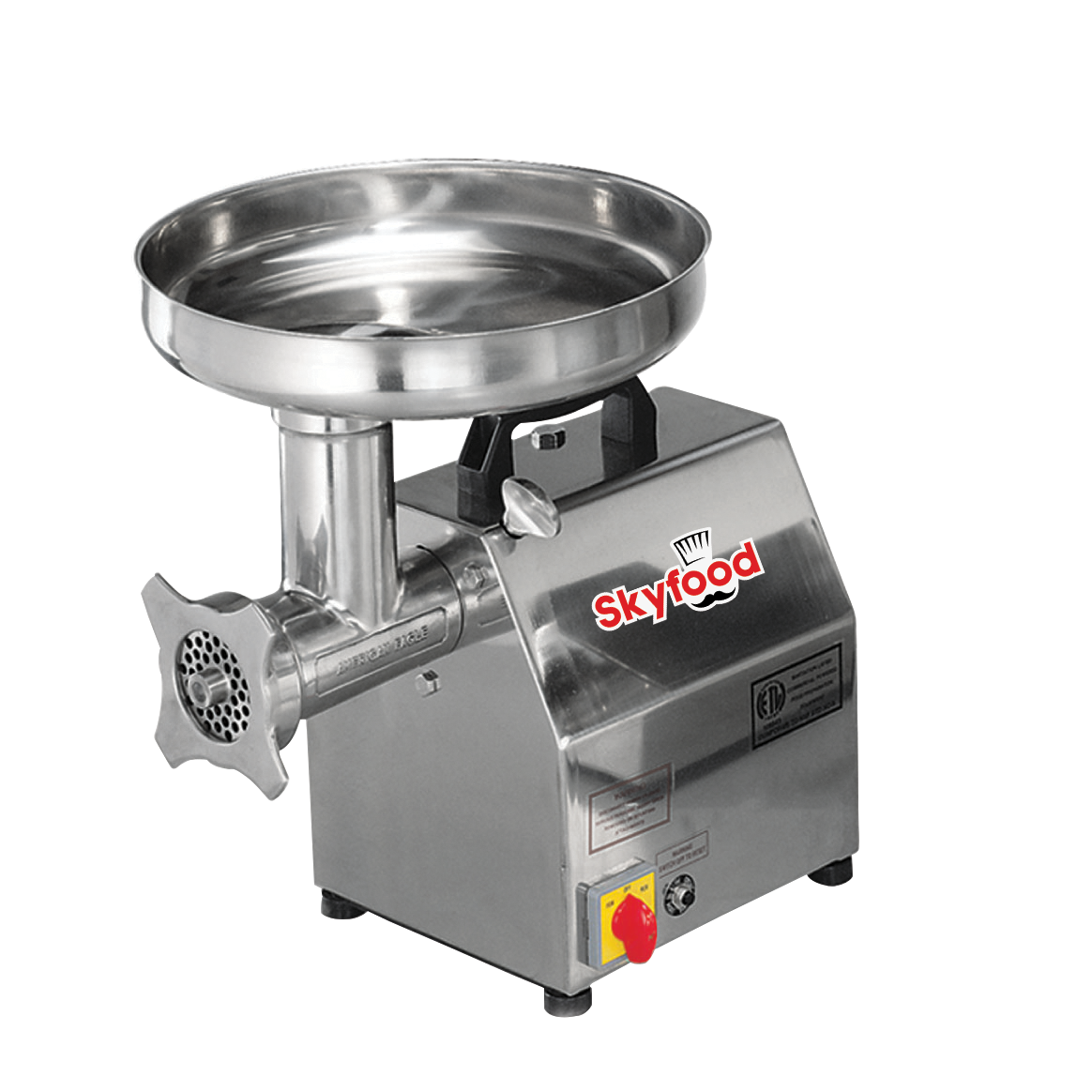 Skyfood SMG12 #12 Meat Grinder Countertop, 256 lb/hr, Stainless Steel, 1 HP