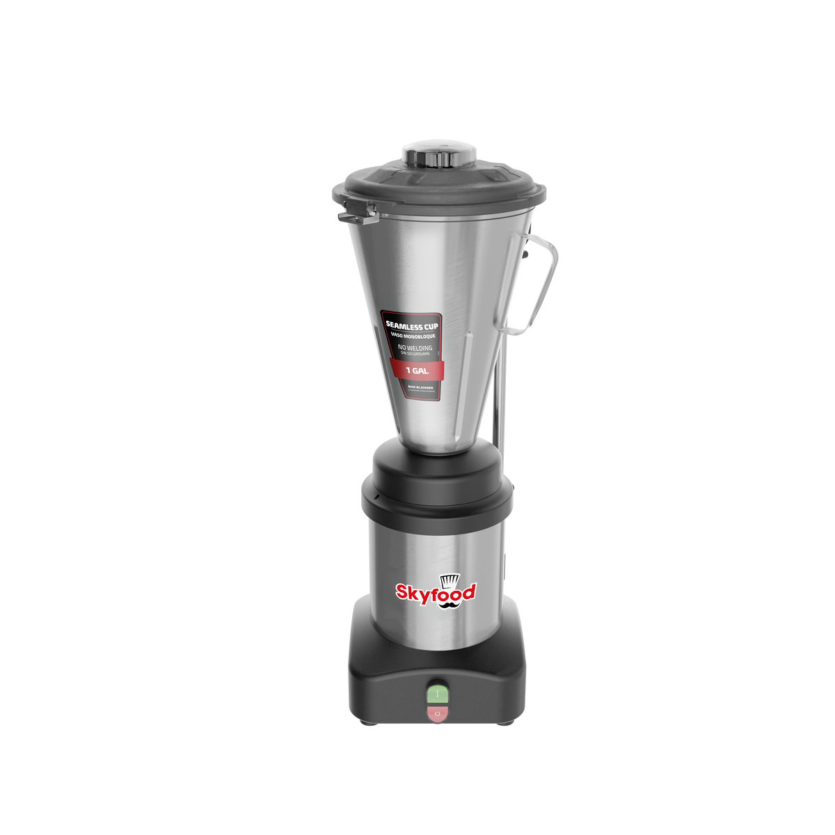 Skyfood TA-4.0MBE 128 oz. Bar Blender Stainless Steel Container, Magnetic Safety Lid, 22,000 RPM, 1.5 HP