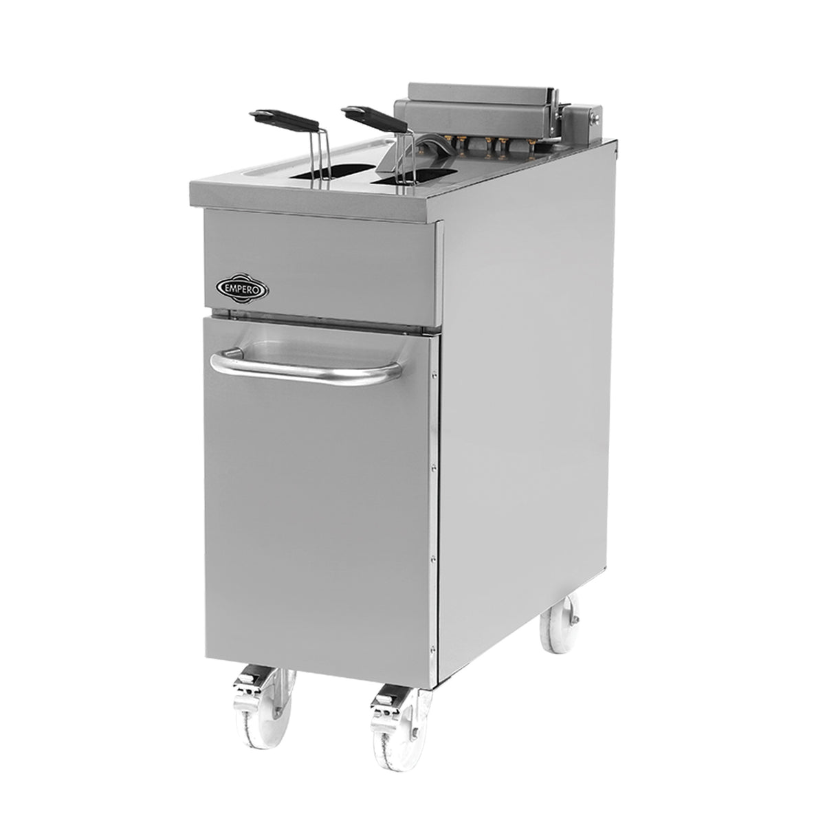 Pegasus FR-40E 40 lb Electric Floor Fryer Thermostatic Control, Stainless Steel