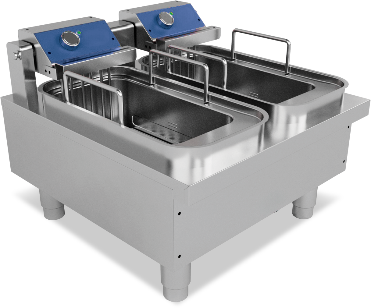 Pegasus FRHC-30E 30 lb Electric Countertop Fryer Thermostatic Control, Stainless Steel