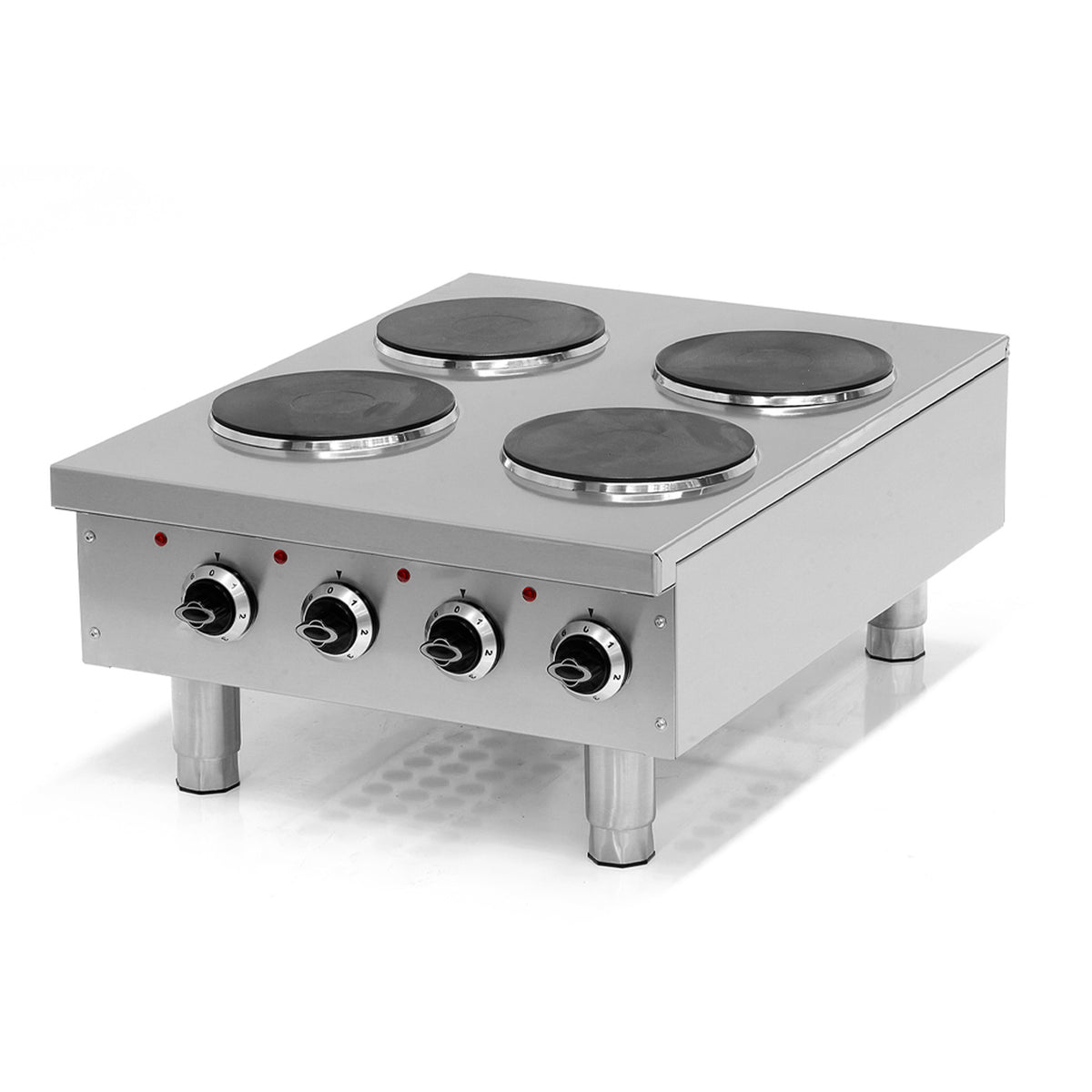 Pegasus HP-24E 24" Electric Hot Plate 4 Round Elements, Solid Top, Thermostatic Control