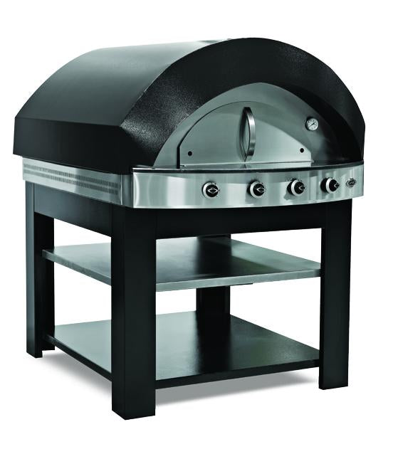 Pegasus TS-D250-B 50" Open Flame Mediterranean Oven Topstone Series, 116,000 BTU, Thermostatic, Refractory Deck