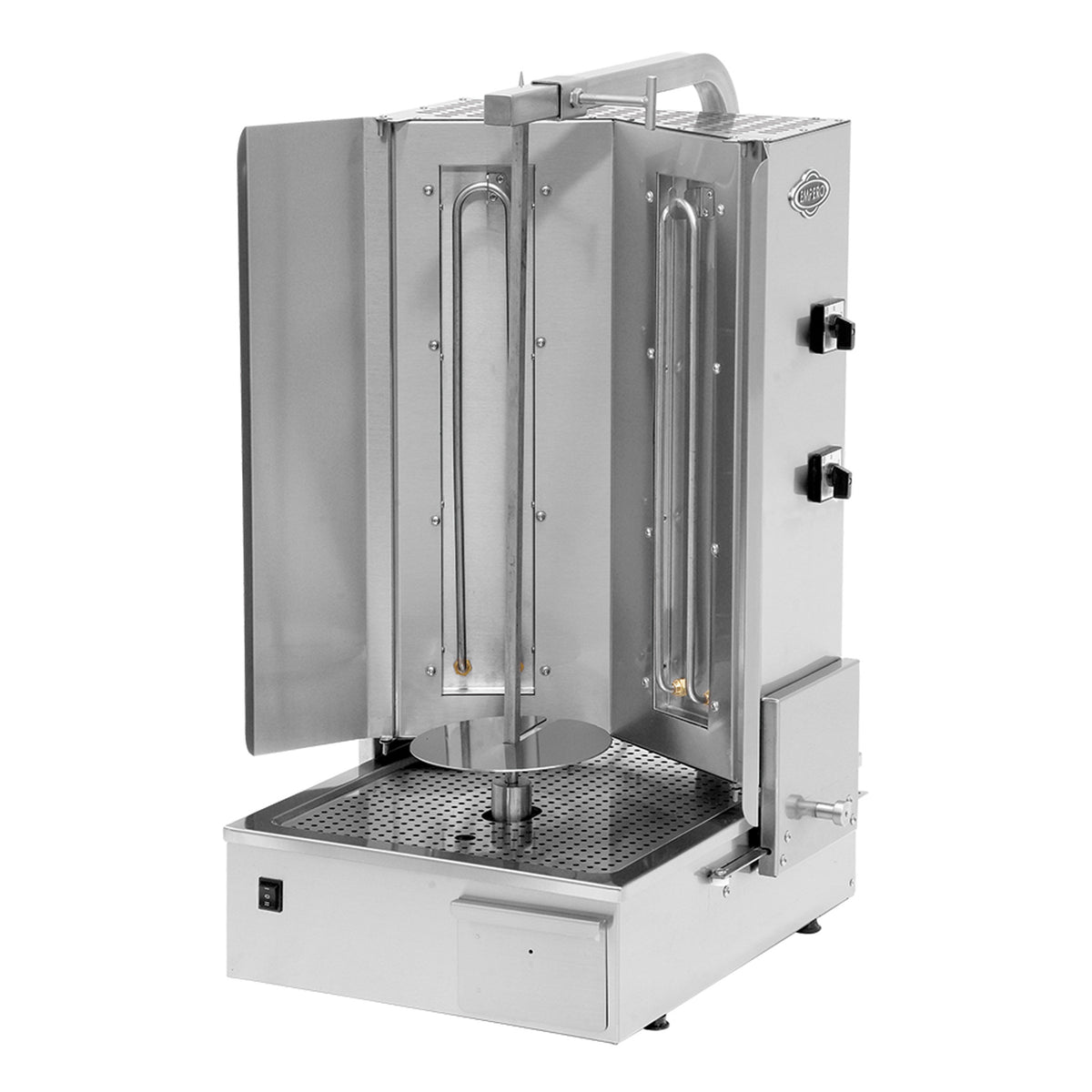 Pegasus V2C-4KE Vega Series Electric Gyro Machine 2 Columns, 2-Stage Heating, Stainless Steel