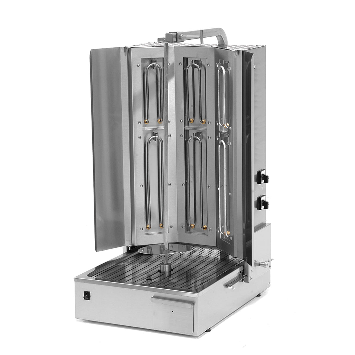 Pegasus V3C-6KE Vega Series Electric Gyro Machine 3 Columns, 6-Stage Heating, Stainless Steel