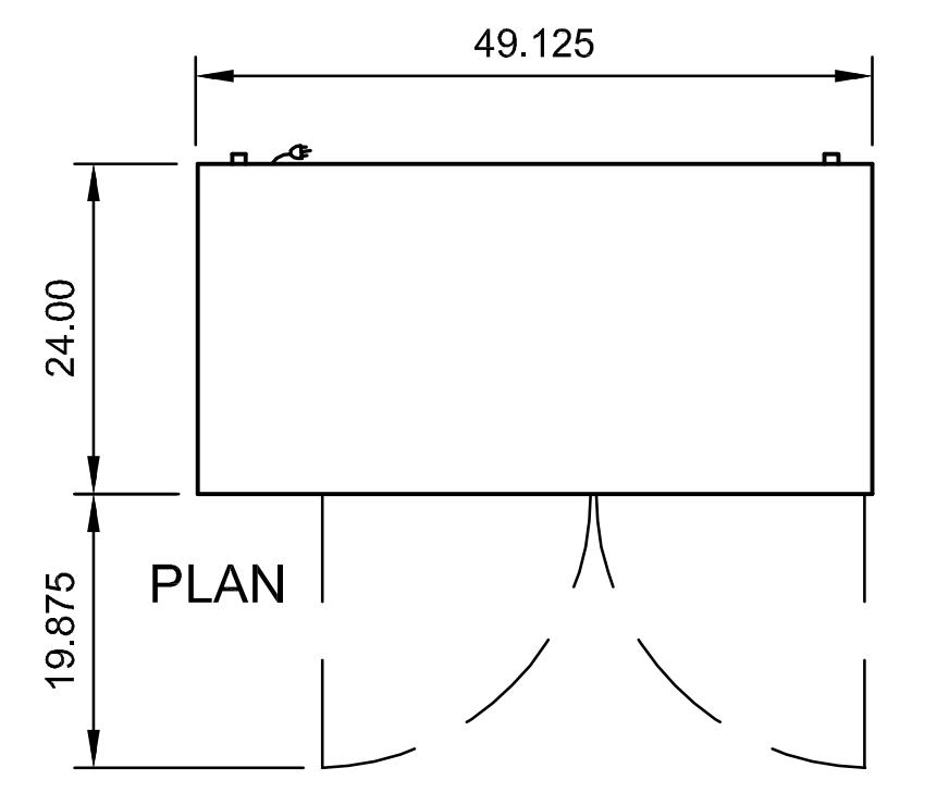 Arctic Air ABB48 49" Back Bar Refrigerator, 12.5 cu. ft., 2 Doors, LED Thermostat, Black Exterior, Stainless Interior