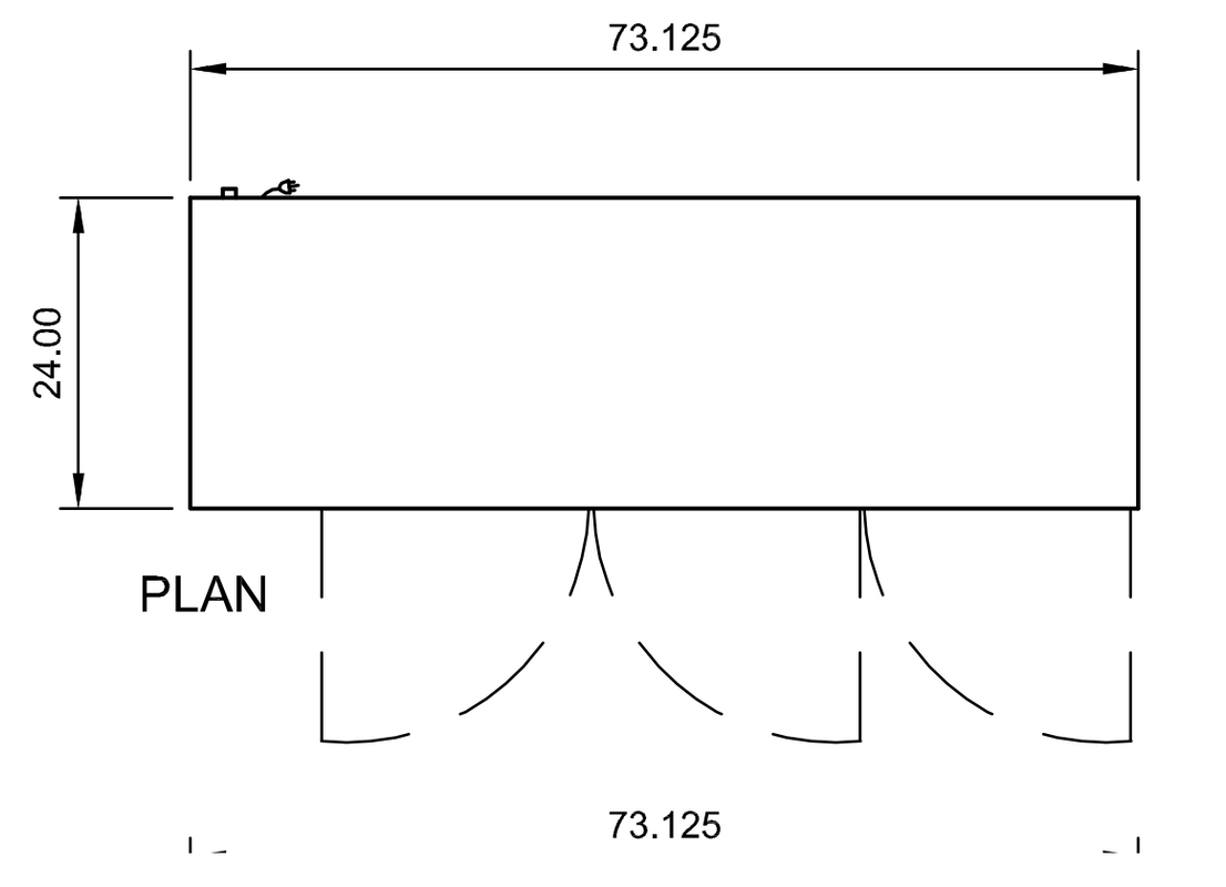 Arctic Air ABB72 73" Back Bar Refrigerator, 20.7 cu. ft., 3 Solid Doors, LED Interior, Digital Thermostat