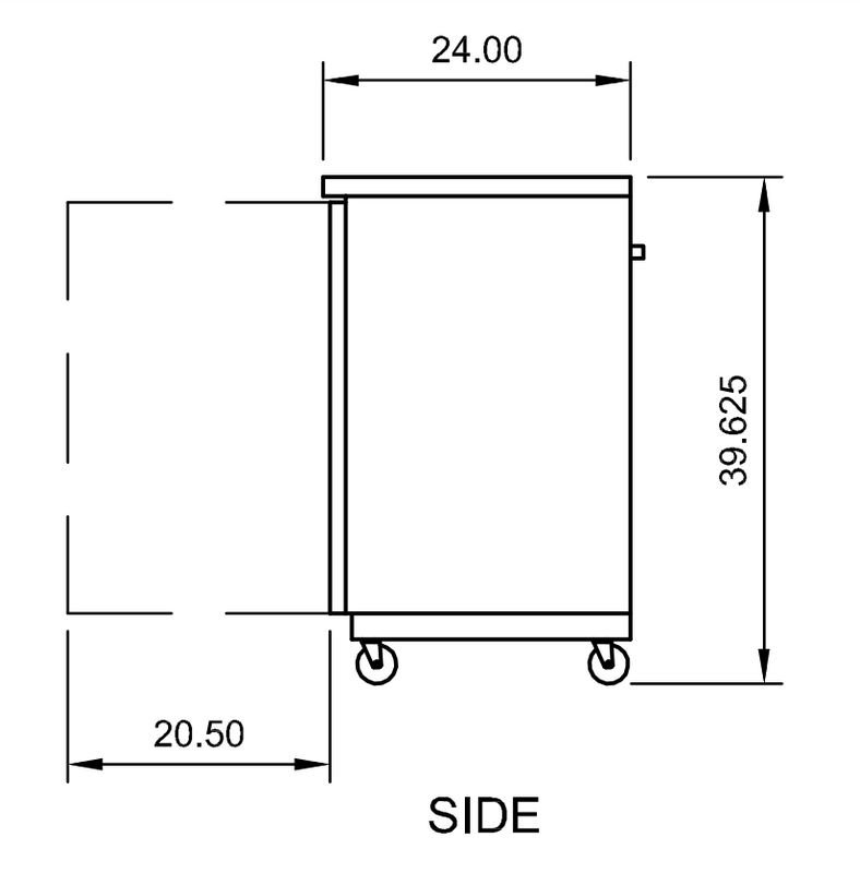 Arctic Air ABB72 73" Back Bar Refrigerator, 20.7 cu. ft., 3 Solid Doors, LED Interior, Digital Thermostat