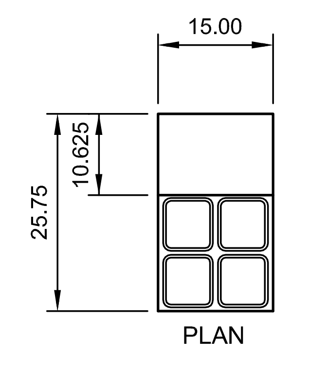 Arctic Air ACP4SQ 15" Compact Refrigerated Countertop Pan Rail, 4-Pan Capacity, Stainless Steel Construction