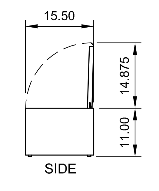 Arctic Air ACP55 55" Refrigerated Countertop Pan Rail, 10-Pan Capacity, Stainless Steel Construction, Digital Thermostat