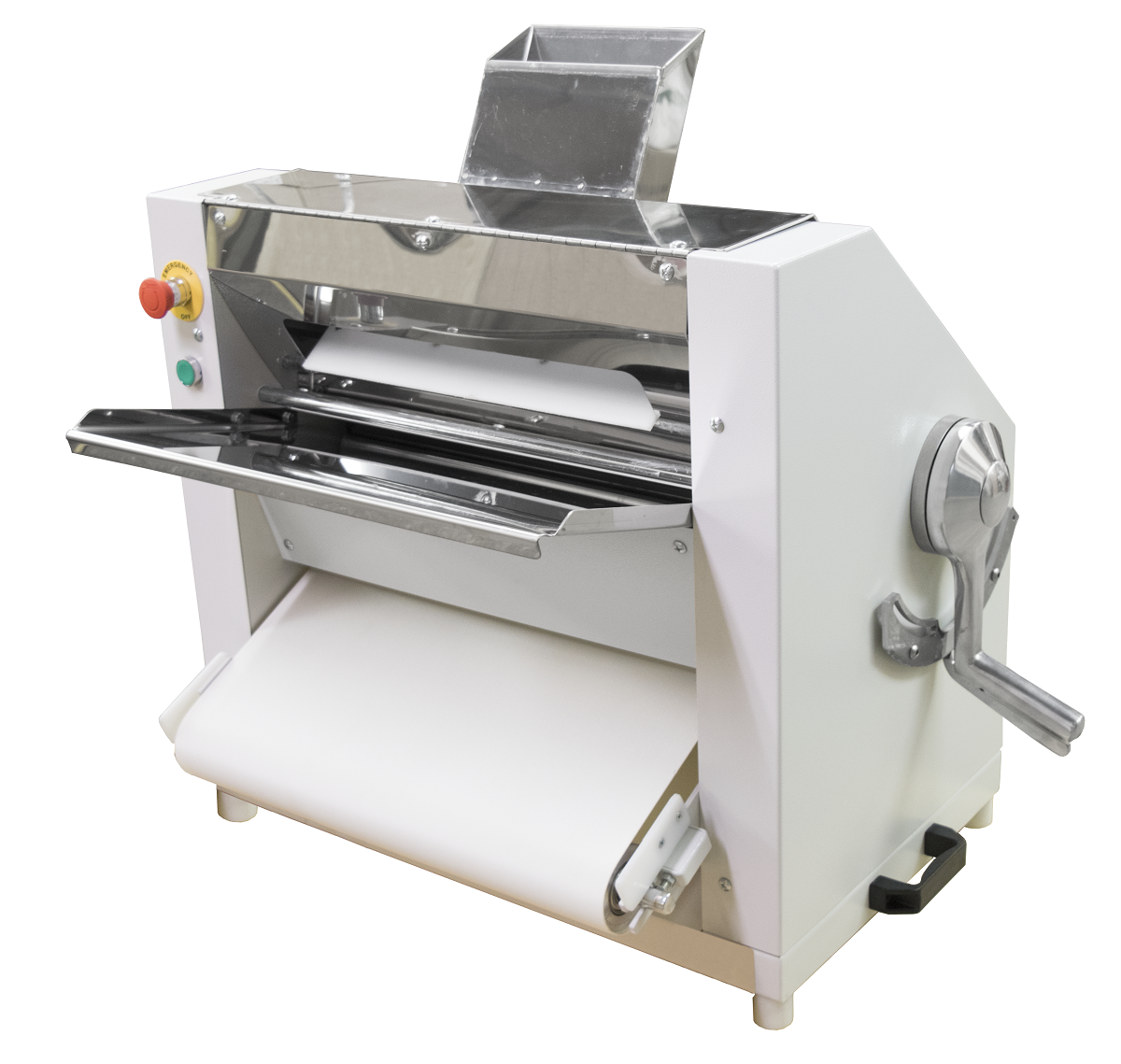 American Eagle AE-PS01 Dough Roller Bench Type, Dual Pass Roller process, Maximum up 18", 1Hp.