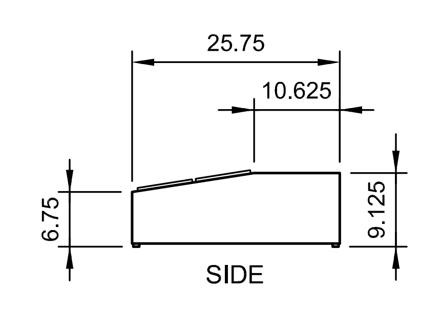 Arctic Air ACP8SQ 27.5" Compact Refrigerated Countertop Pan Rail, 8-Pan Capacity, Stainless Steel Construction