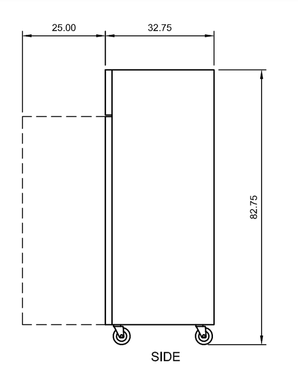 Arctic Air AF49 54" Reach-In Freezer, 49 cu. ft., 2 Solid Doors, Bottom Mount, Digital Thermostat