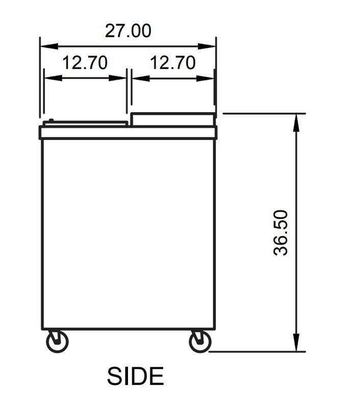 Arctic Air AGF36 36" Glass Froster, 70 Glass Capacity, Stainless Steel Lid, LED Thermostat, Black Exterior