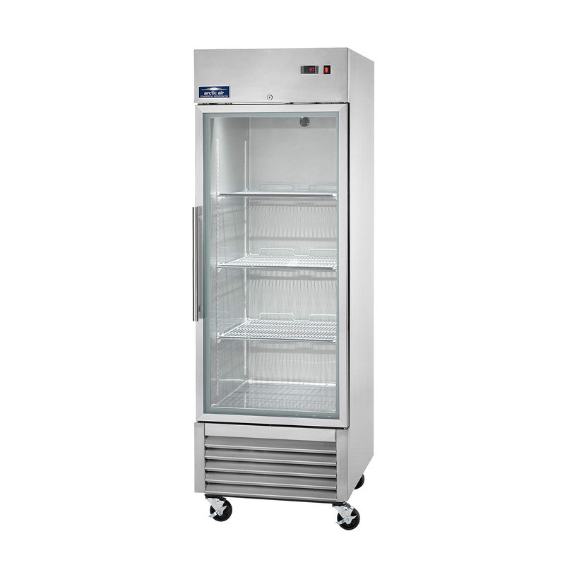 Arctic Air AGR23 27" Reach-In Refrigerator, 23 cu. ft., Glass Door, Bottom Mount, Digital Thermostat