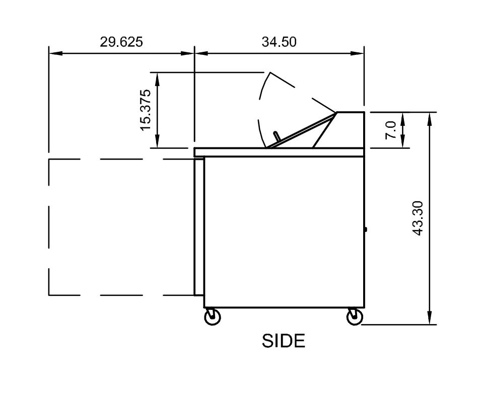 Arctic Air AMT60R 61.25" Mega Top Sandwich/Salad Prep Table, 15.5 cu. ft., 2 Doors, 24 Pans, Digital Thermostat