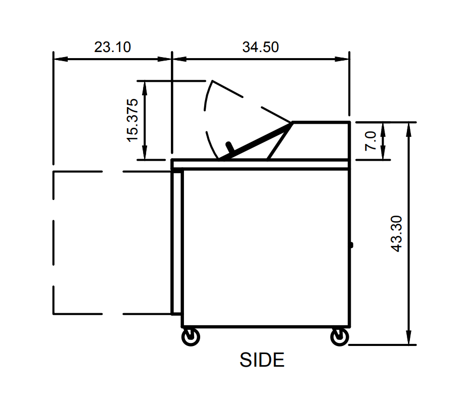 Arctic Air AMT72R 71.5" Mega Top Sandwich/Salad Prep Table, 18 cu. ft., 3 Doors, 27 Pans, Digital Thermostat