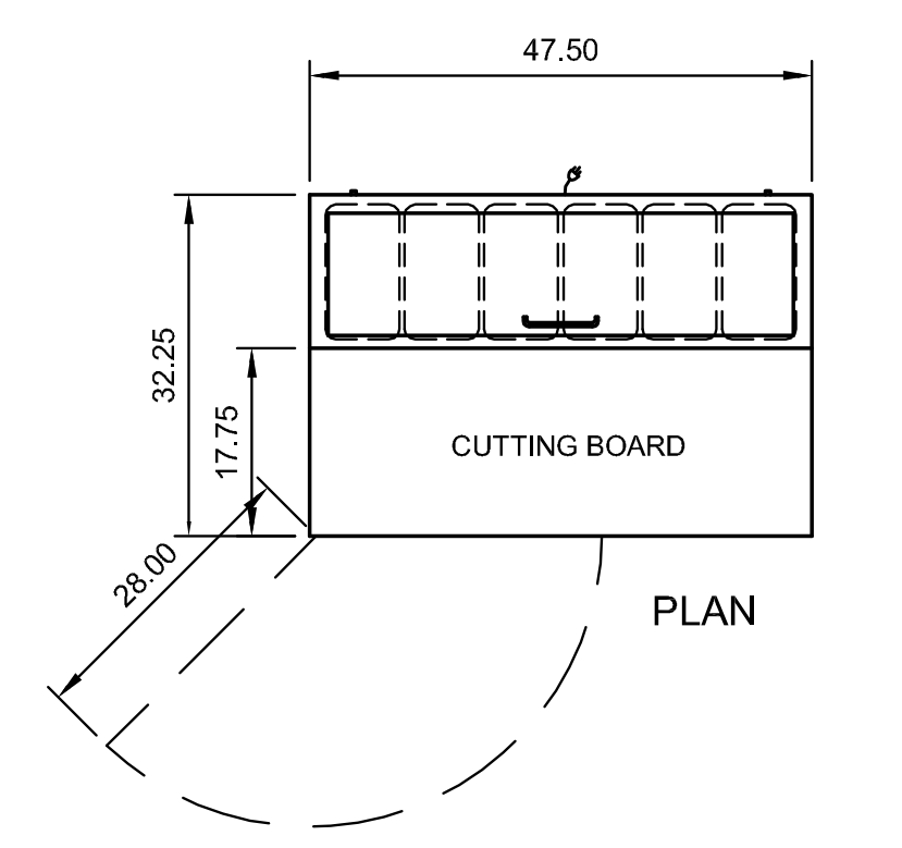 Arctic Air APP48R 47.5" Pizza Prep Table, 12 cu. ft., 1 Door, 6 Pans, 17.75" Cutting Board, Digital Thermostat