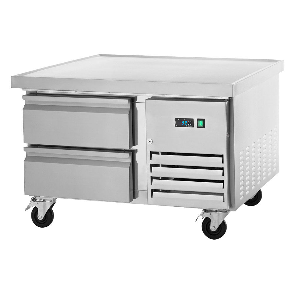 Arctic Air ARCB36 38" Refrigerated Chef Base, 2 Drawers, Marine Edge Top, Stainless Steel Construction, Digital Thermostatrefrigeratte