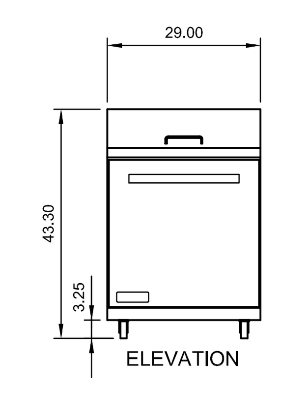 Arctic Air AST28R 29" Standard-Top Sandwich/Salad Prep Table, 8-Pan Capacity, Stainless Steel Construction, Digital Thermostat
