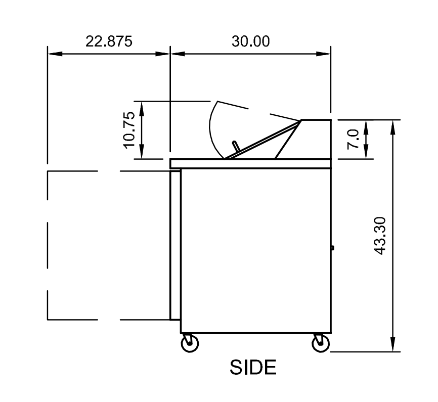 Arctic Air AST48R 48.25" Standard-Top Sandwich/Salad Prep Table, 12-Pan Capacity, Stainless Steel Construction, Digital Thermostat