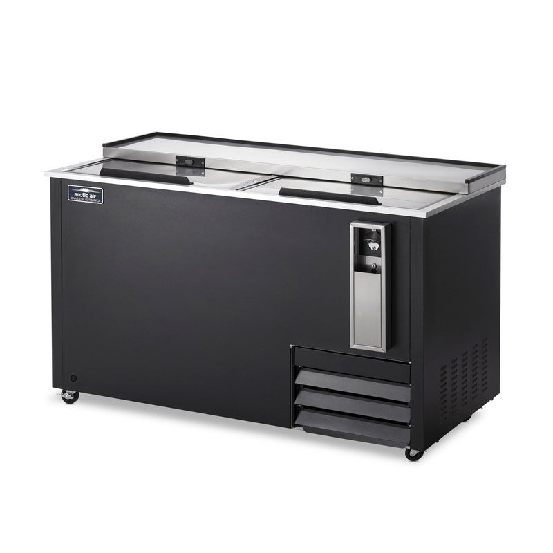 Arctic Air AUB65R 64.5" Horizontal Bottle Cooler, 19 cu. ft., 2 Sliding Lids, Digital Thermostat, LED Interior
