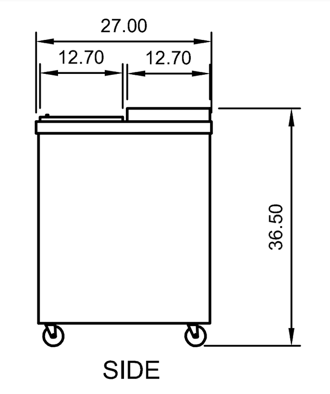 Arctic Air AUB65R 64.5" Horizontal Bottle Cooler, 19 cu. ft., 2 Sliding Lids, Digital Thermostat, LED Interior
