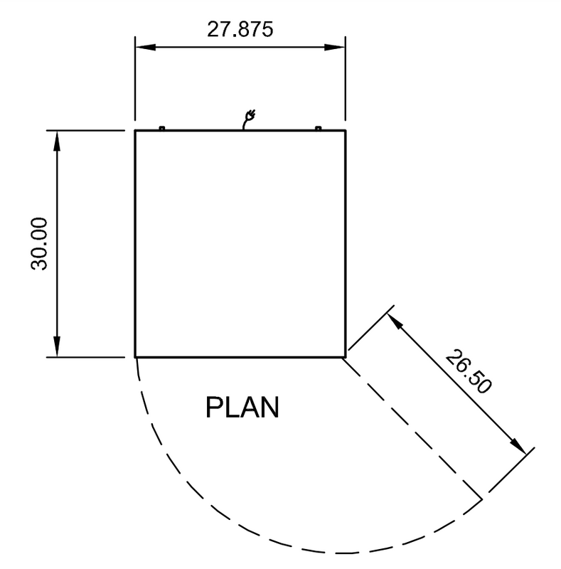 Arctic Air AUC27F 28" Worktop Freezer, 5.4 cu. ft., 1 Door, Digital Thermostat, Stainless Steel Construction