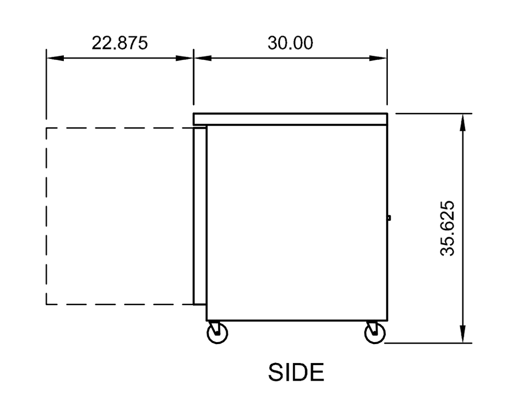 Arctic Air AUC48R 48.25" Worktop Refrigerator, 10.1 cu. ft., 2 Doors, Digital Thermostat, Stainless Steel Construction