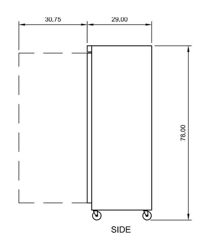 Arctic Air AWF25 31" Reach-In Freezer, 25 cu. ft., Solid Door, Bottom Mount, Digital Thermostat