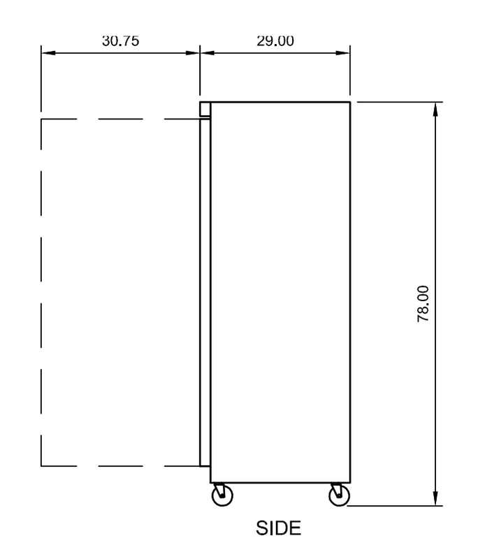 Arctic Air AWR25 31" Reach-In Refrigerator, 25 cu. ft., 1 Solid Door, Bottom Mount, Digital Thermostat