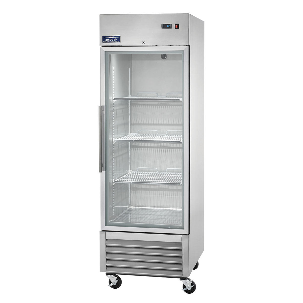 Arctic Air AGDF23 27" Reach-In Freezer, 23 cu. ft., Glass Door, Bottom Mount, Digital Thermostat
