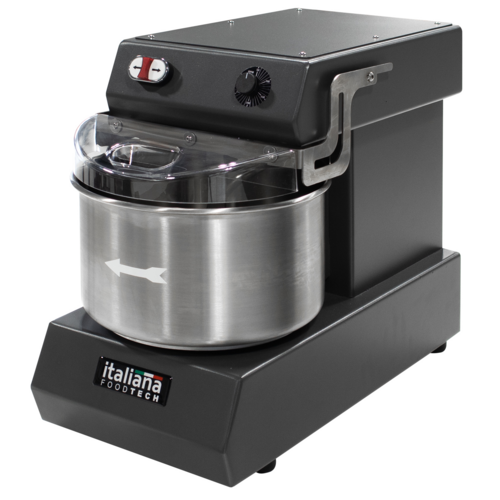 Italiana FoodTech ISM-6 13.2 lb Countertop Spiral Dough Mixer, Variable Speed, Forward & Reverse Gears